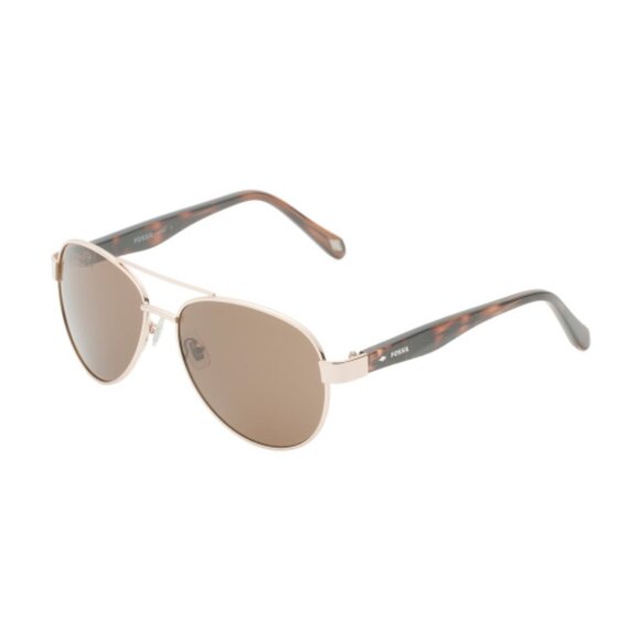 NEW FOSSIL Men's 57mm Sunglasses brown 069mn - Picture 1 of 2
